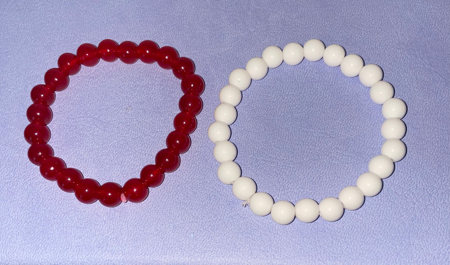 Single, 1 color 8mm beaded bracelet